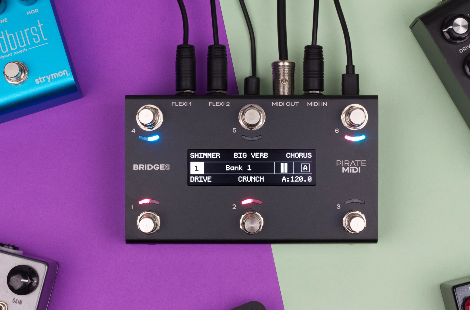 foot pedal midi controller BRIDGE6